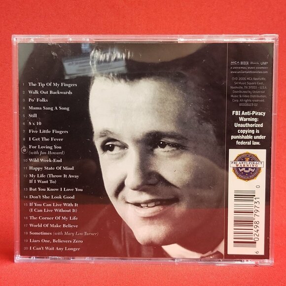 Bill Anderson The Definitive Collection Signed 2006 CD - Picture 2 of 9